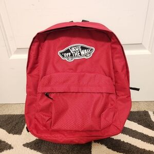 Vans off the wall red backpack